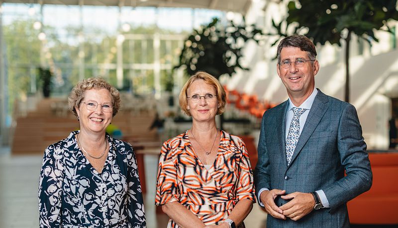 College van Bestuur in atrium - september 2024