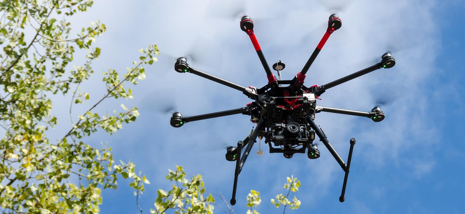 Vliegende drone