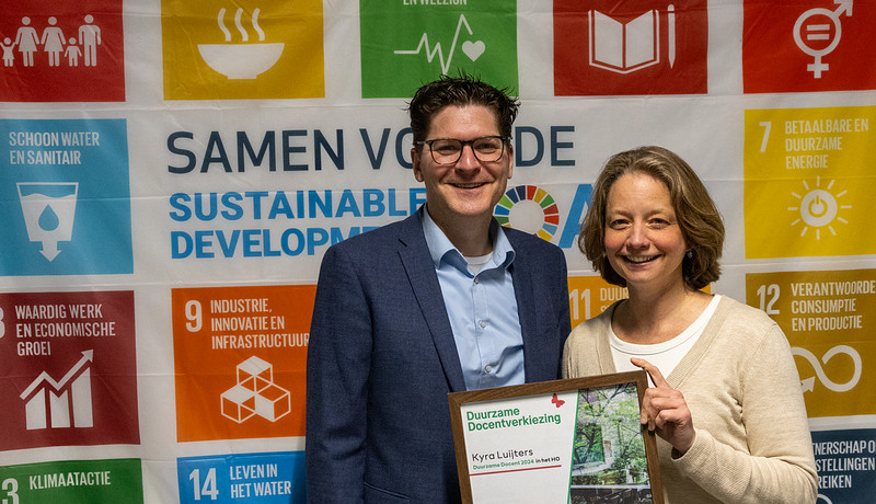 Kyra Luijters duurzame docent van het jaar