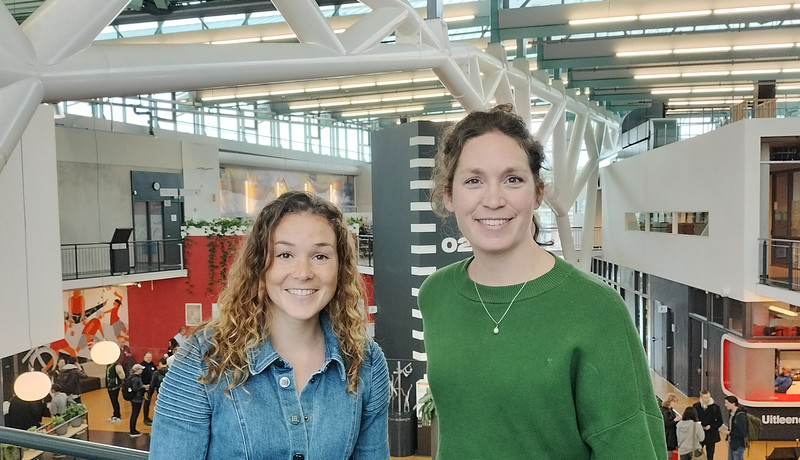 Nikki Jepkema en Sanne Visser