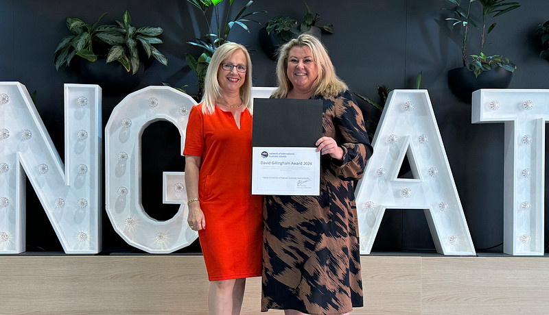 David Gillingham Prize winners Van Heugten and Coughlan