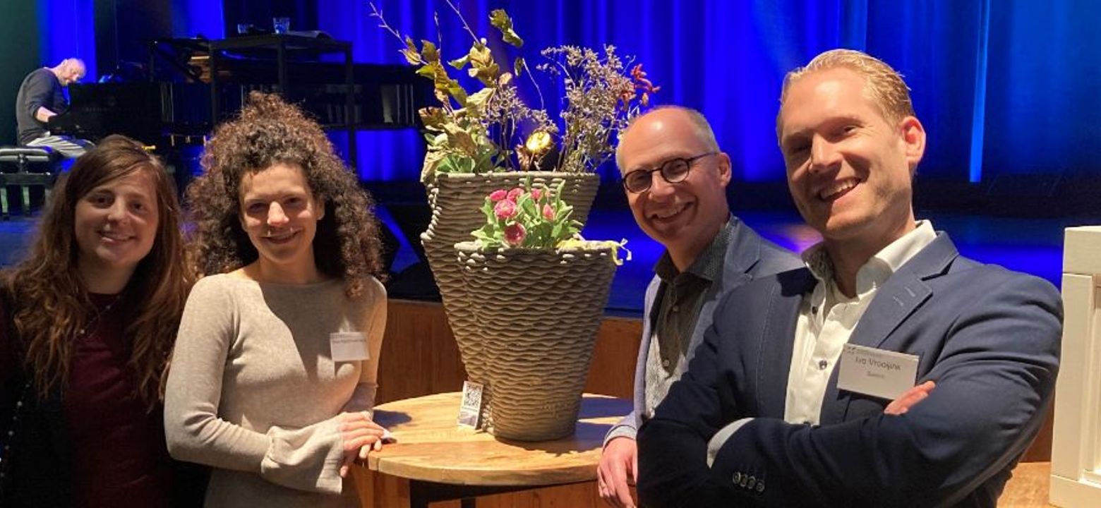 Onderzoek naar 3D-betonprinten van hogeschool Saxion wint tweede prijs RAAK-award