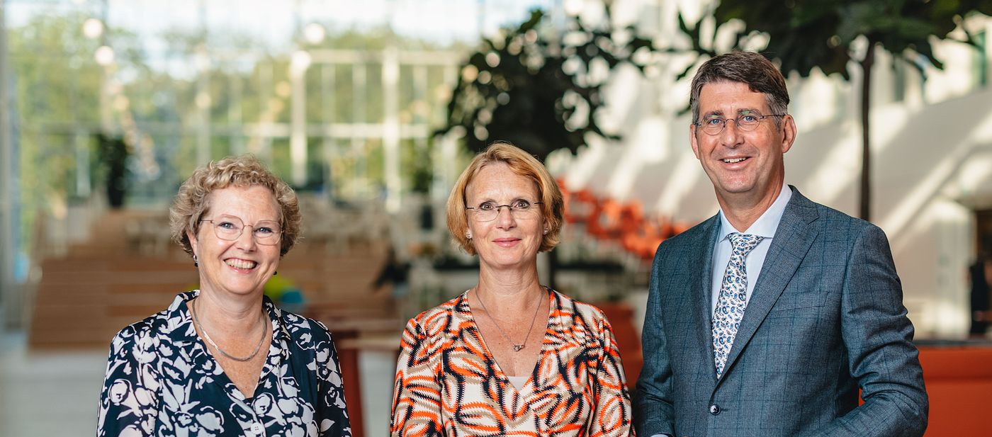 College van Bestuur in atrium - september 2024