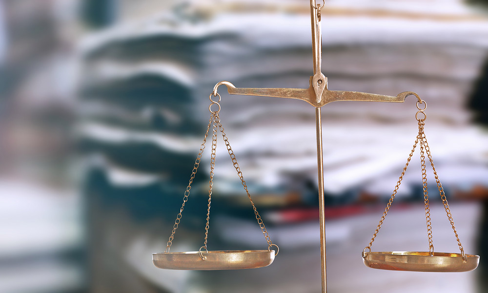 weegschaal van het recht