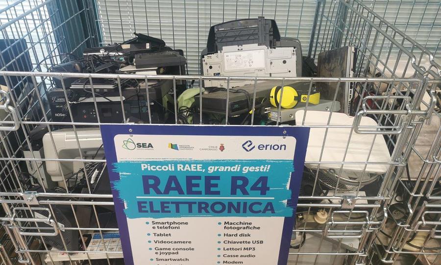 E-waste bin at SEA Ambiente S.p.A. in Campobasso, Italy.jpg