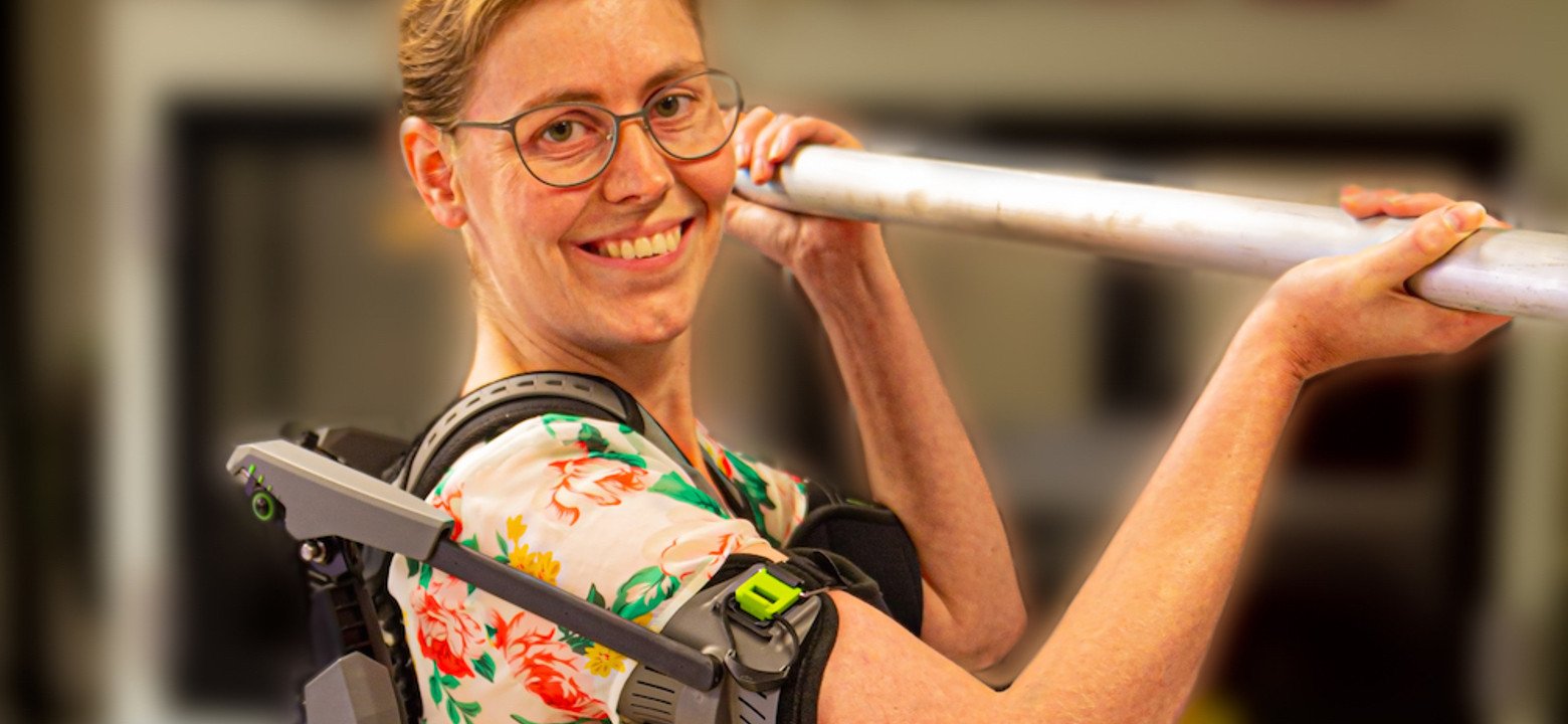 Exoskelet in actie