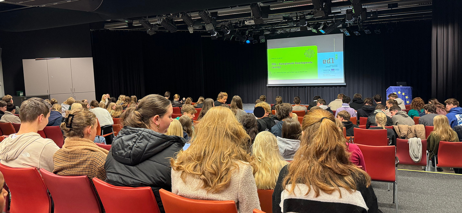 Leerlingen in het theater