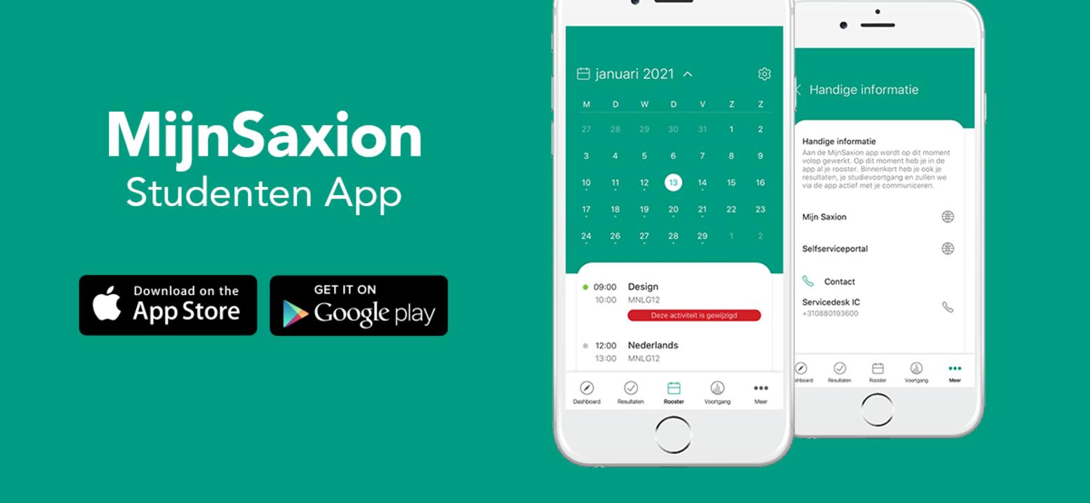 MijnSaxion Studenten App Store