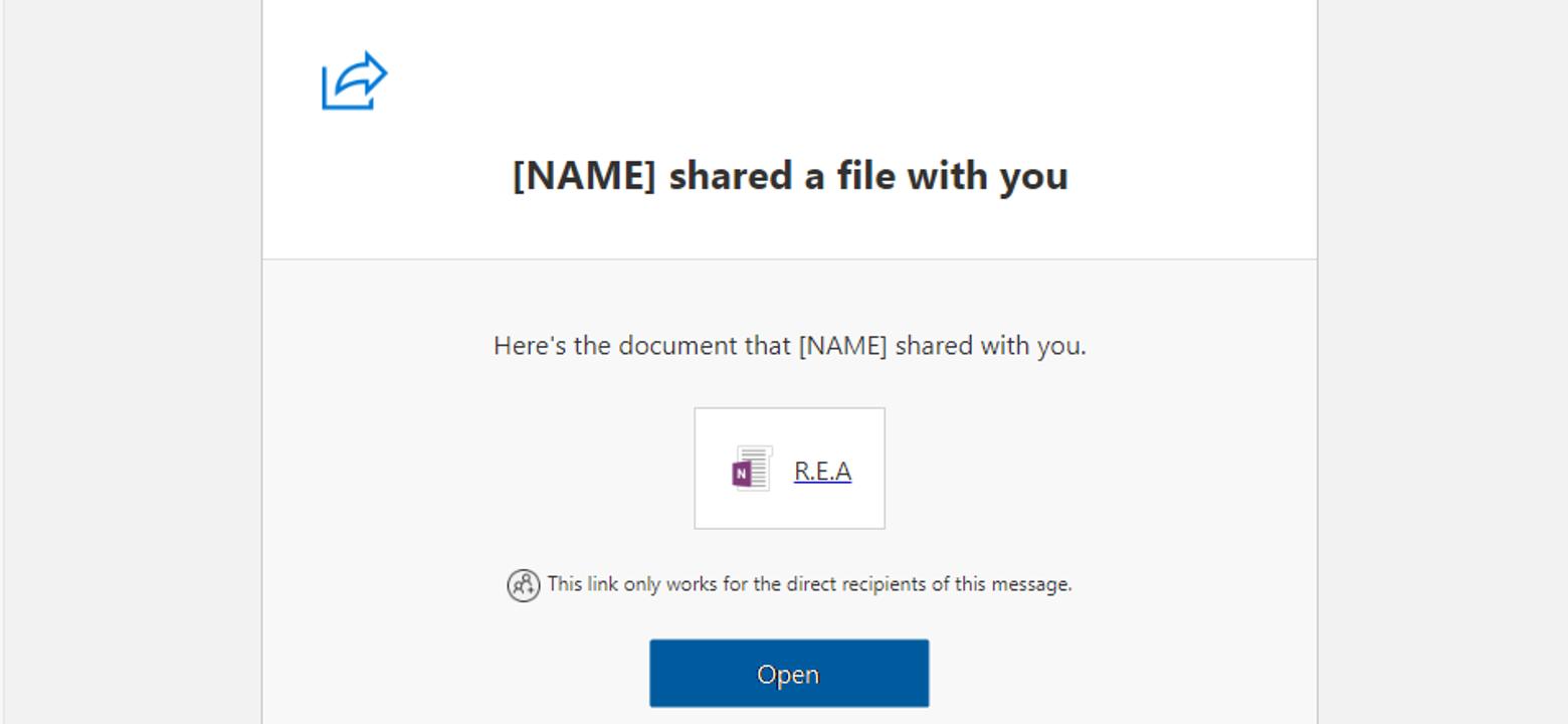 Focuspunt phishing voorbeeld