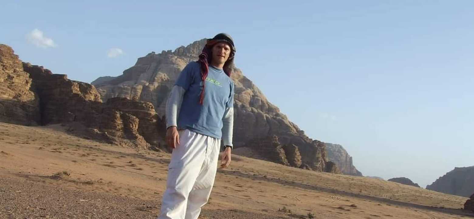 Sem de Rooij in Jordanië