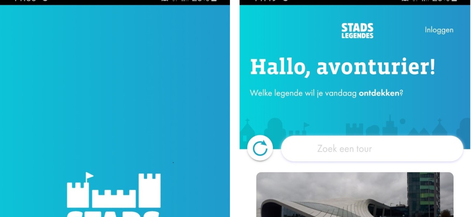 Stadslegendes app screenshot