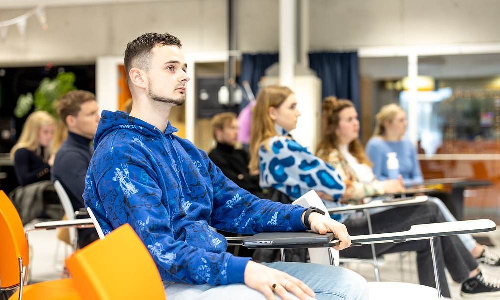 studenten communicatie college