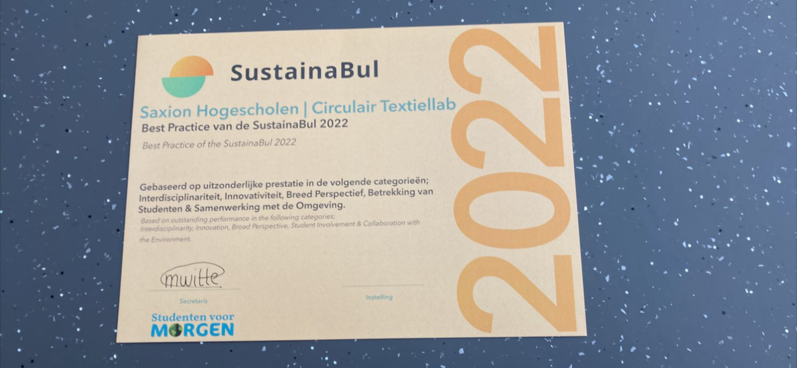 Prijs: SustainaBul 2022 (certificaat)