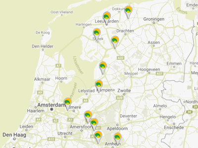 Landkaart mbo locaties
